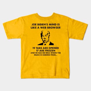 Funny Anti Biden Web Browsers Kids T-Shirt